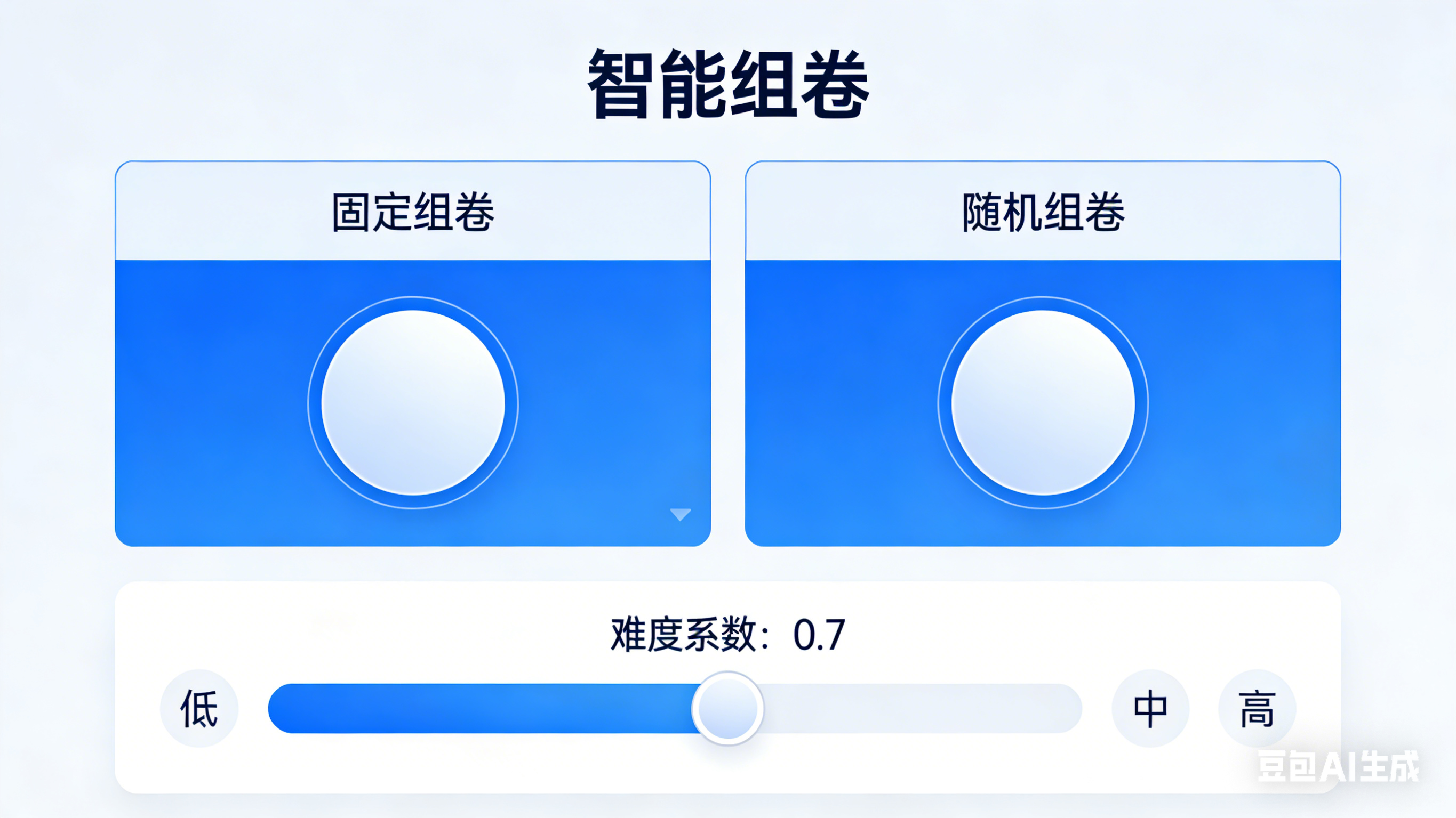 灵活组卷策略